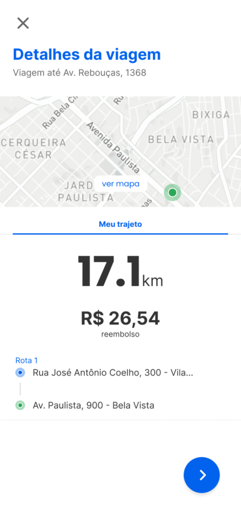 O app da Stuo oferece controle total sobre o trajeto do colaborador.